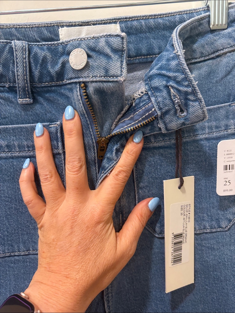 ROLLA'S Medium Blue Wide-Leg Jeans - Picture 6 of 7
